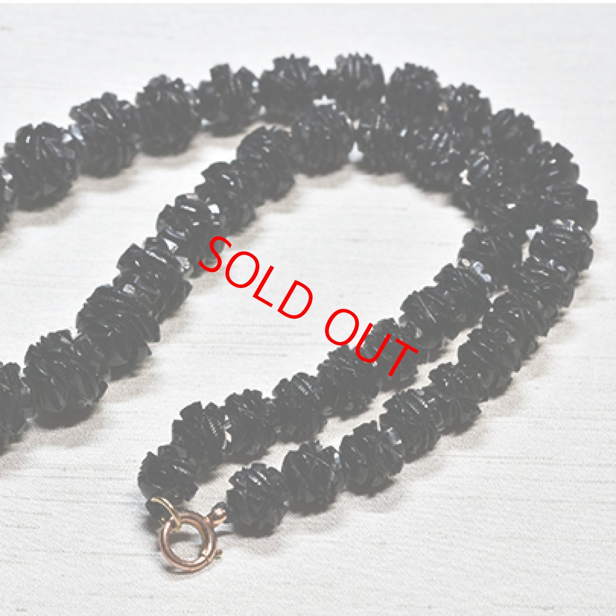 画像3: Sold 9ct,ジェットネックレス (3)