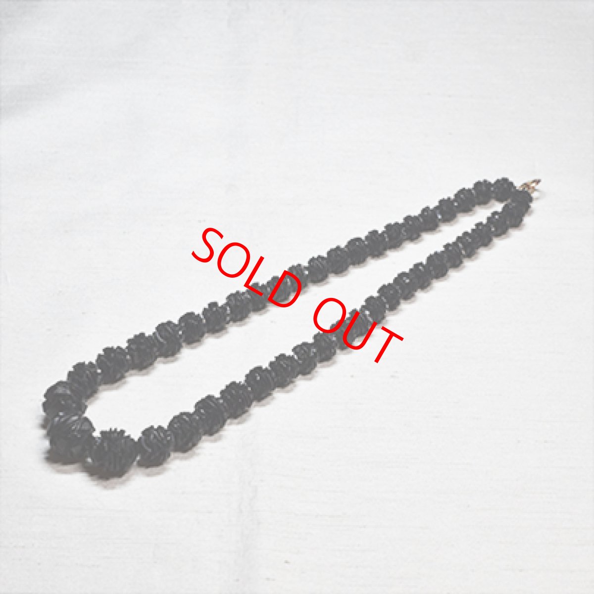 画像2: Sold 9ct,ジェットネックレス (2)