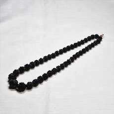 画像2: Sold 9ct,ジェットネックレス (2)