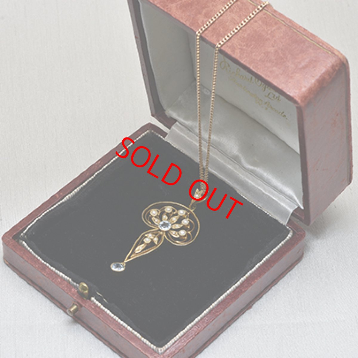 画像7: Sold 15ct,アクアマリン・パールペンダント　 (7)