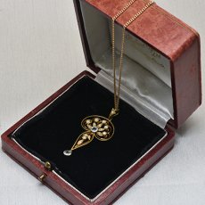 画像7: Sold 15ct,アクアマリン・パールペンダント　 (7)