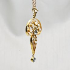 画像5: Sold 15ct,アクアマリン・パールペンダント　 (5)