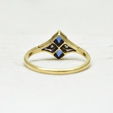 画像3: Sold １８ct.(Pt)サファイア　ダイヤモンドリング (3)
