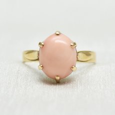 画像1: 18ct.コーラルリング (1)