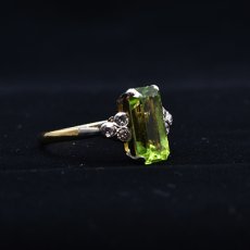 画像6: 18ct.ペリドットダイヤモンドリング (6)