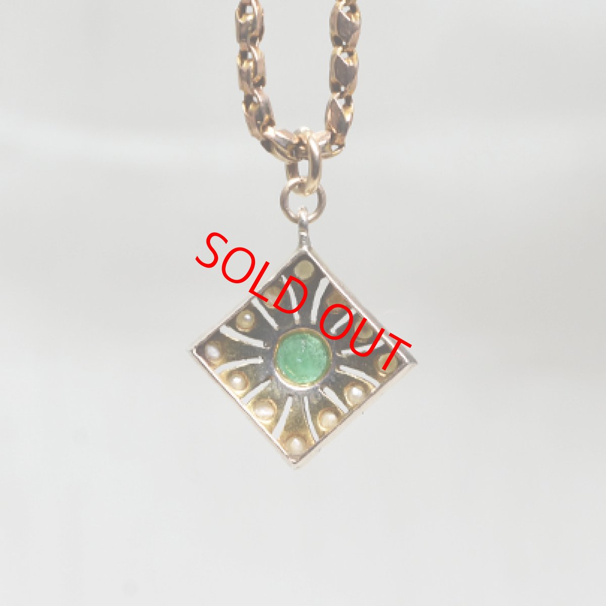 画像3: Sold 7ct.エメラルドパールペンダント (3)
