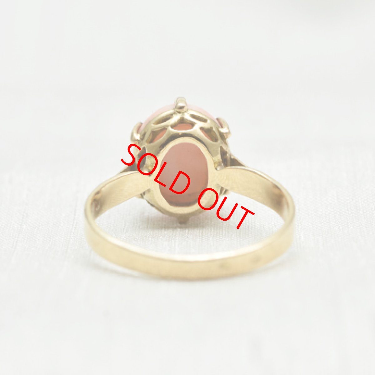 画像3: SOLD 18ct.コーラルリング (3)