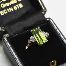 画像5: 18ct.ペリドットダイヤモンドリング (5)