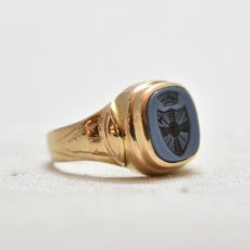 画像5: 14ct,アゲートインタリオリング (5)