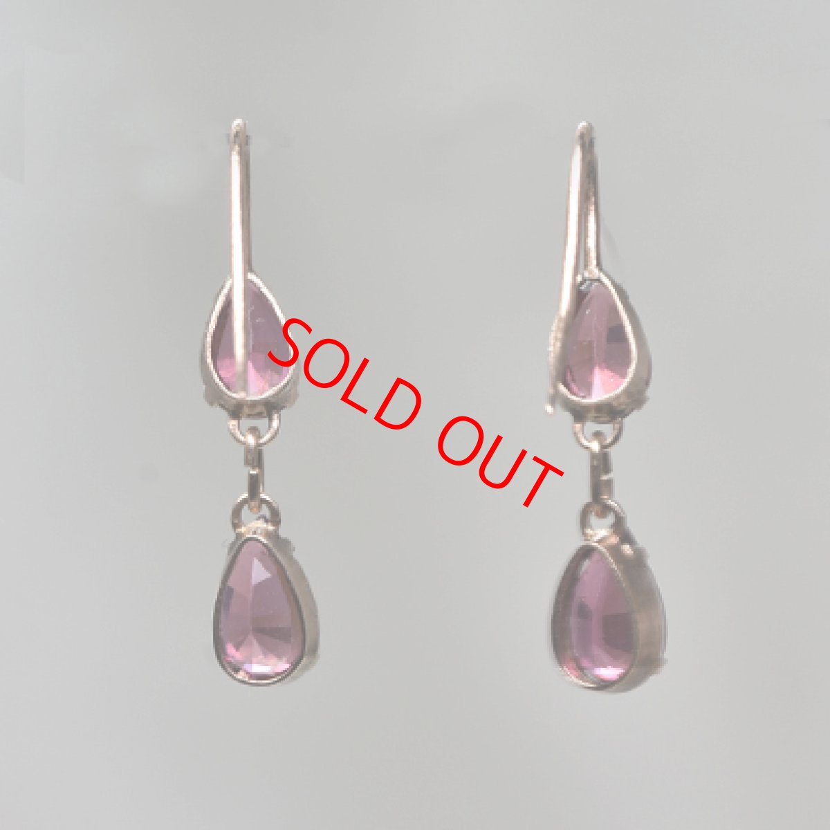 画像3: Sold ゴールド・ガーネットイヤリング (3)