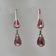 画像3: Sold ゴールド・ガーネットイヤリング (3)