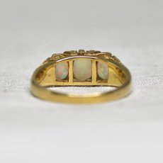 画像4: ９ct,オパール・ダイヤモンドリング (4)