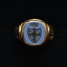 画像7: 14ct,アゲートインタリオリング (7)