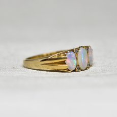 画像5: ９ct,オパール・ダイヤモンドリング (5)