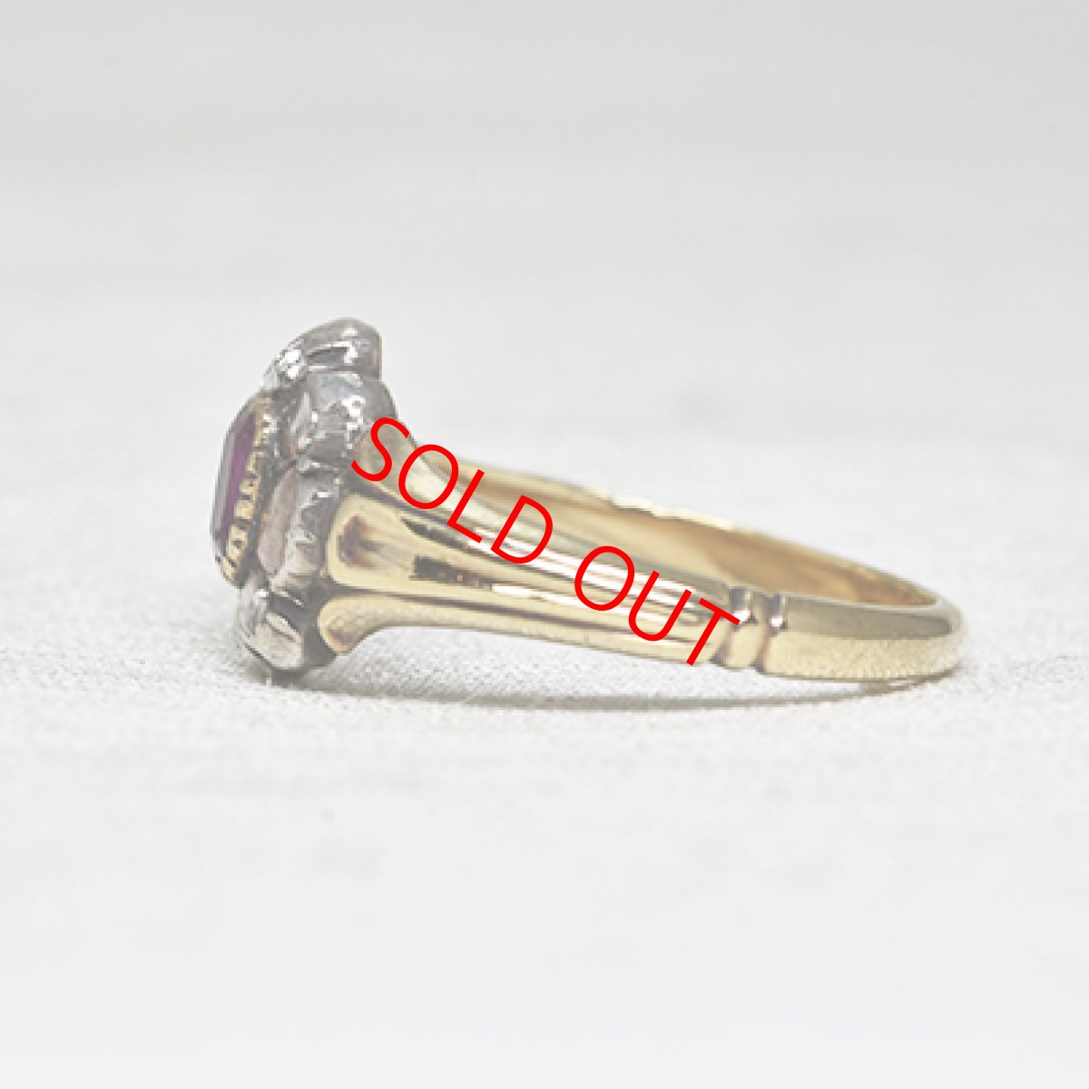 画像3: Sold　ゴールド・シルバー・ルビー・ダイヤモンドリング  (3)