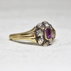 画像5: Sold　ゴールド・シルバー・ルビー・ダイヤモンドリング  (5)