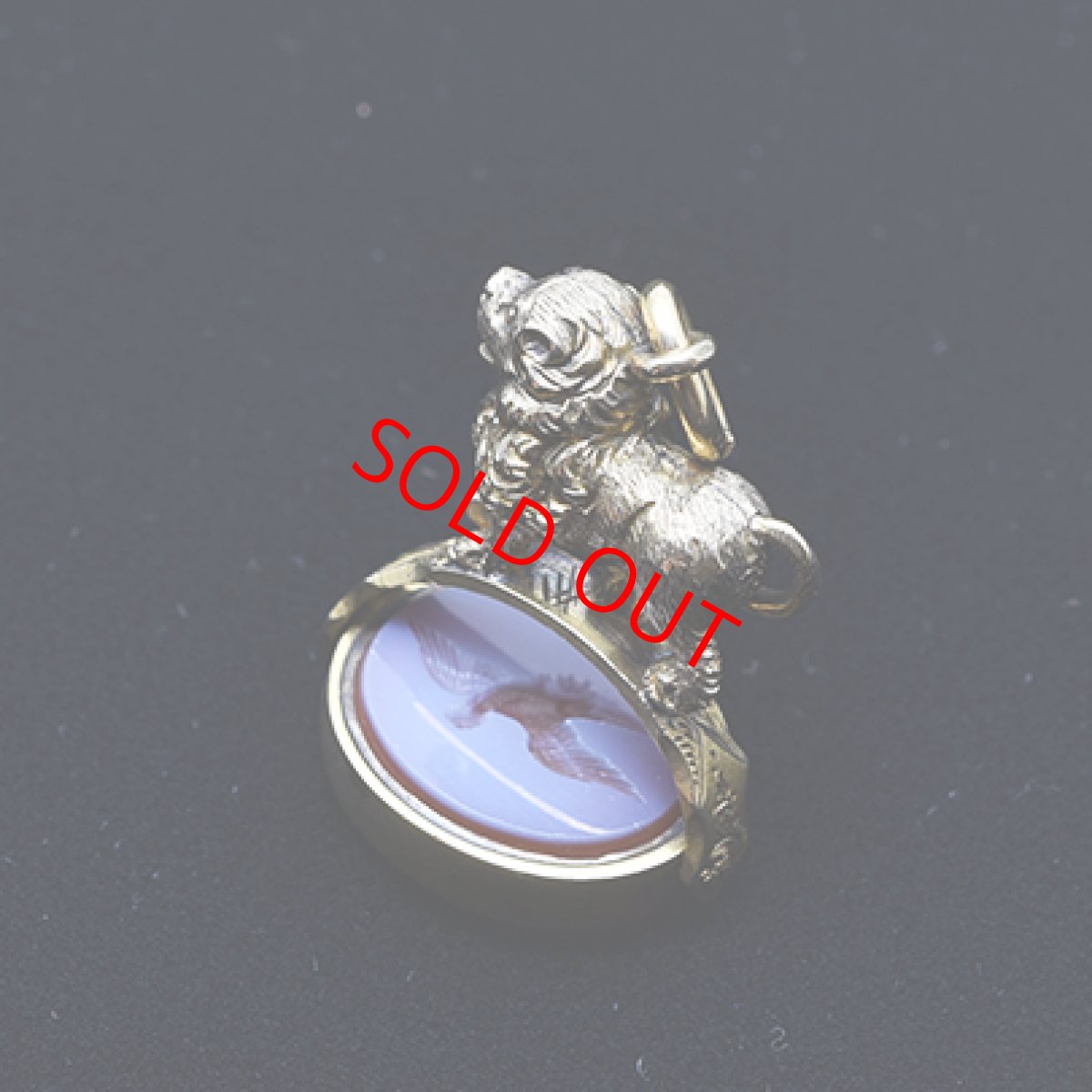 画像7: Sold 10ct,カーネリアン・ブラッドストーンシール (7)