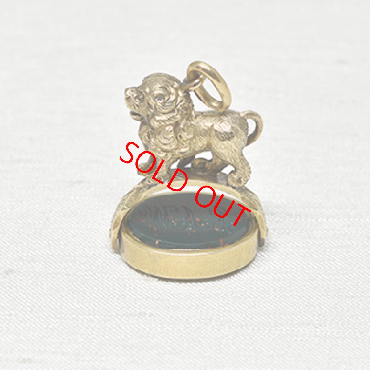 画像5: Sold 10ct,カーネリアン・ブラッドストーンシール (5)