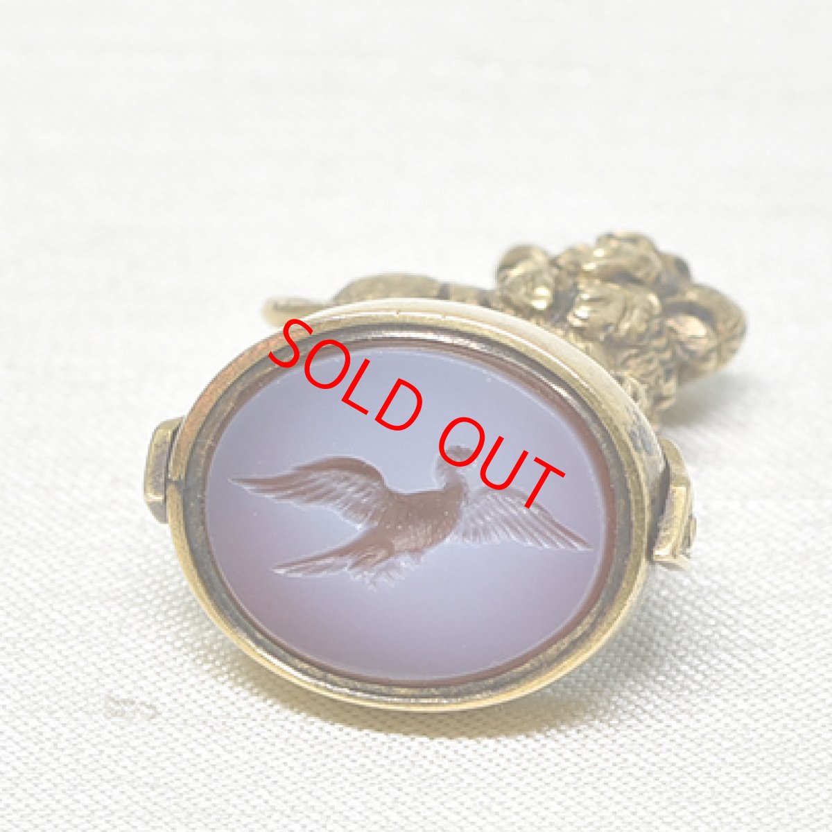 画像2: Sold 10ct,カーネリアン・ブラッドストーンシール (2)