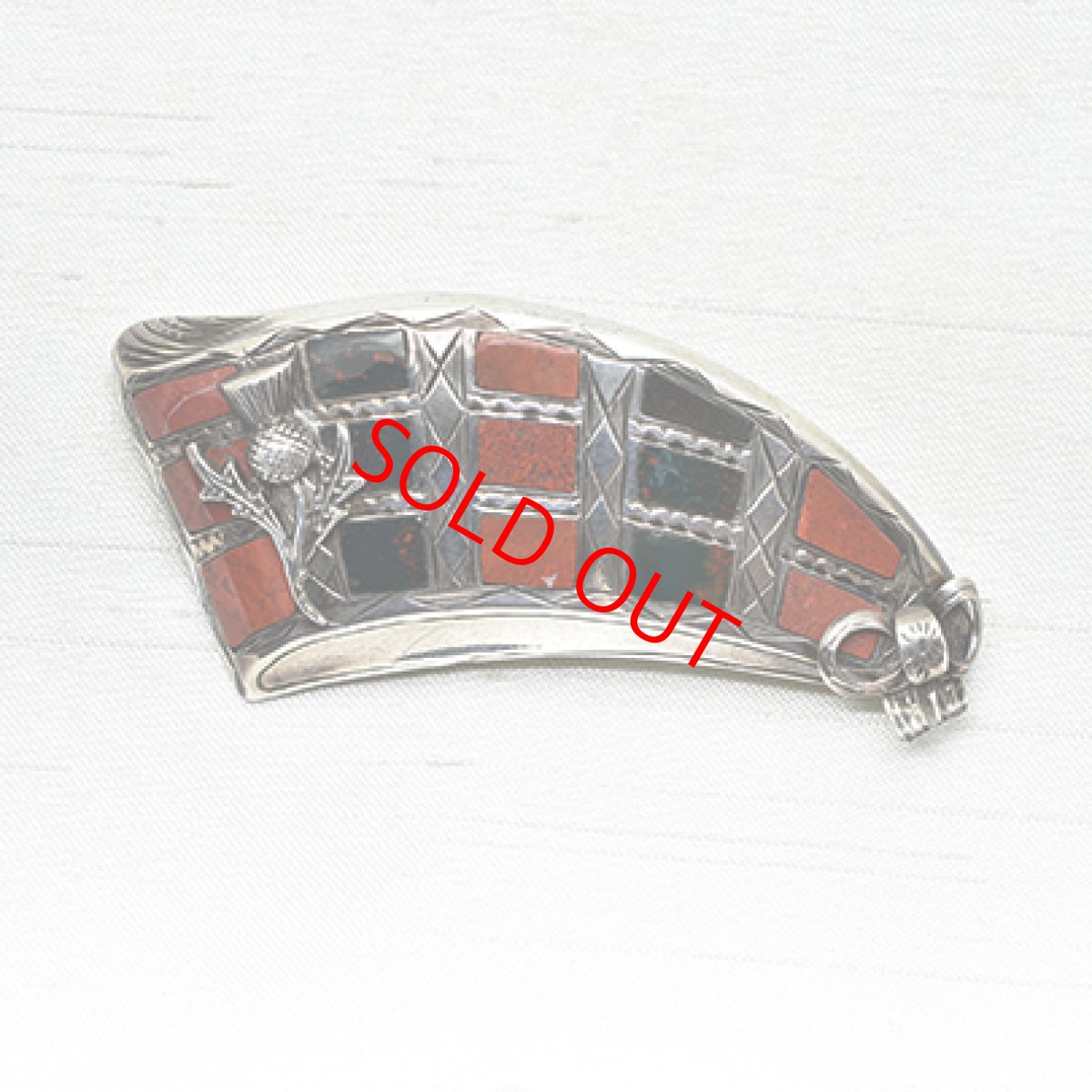 画像1: SOLD シルバー・スコティッシュブローチ (1)