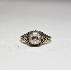 画像1: 9ct.ダイヤモンドリング (1)