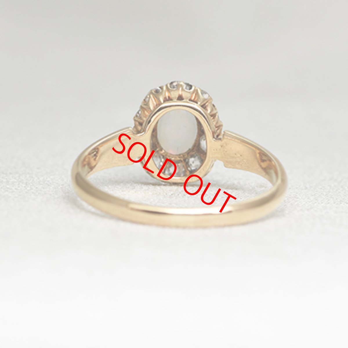 画像3: Sold ゴールド・オパール・ダイヤモンドリング（15ct.） (3)