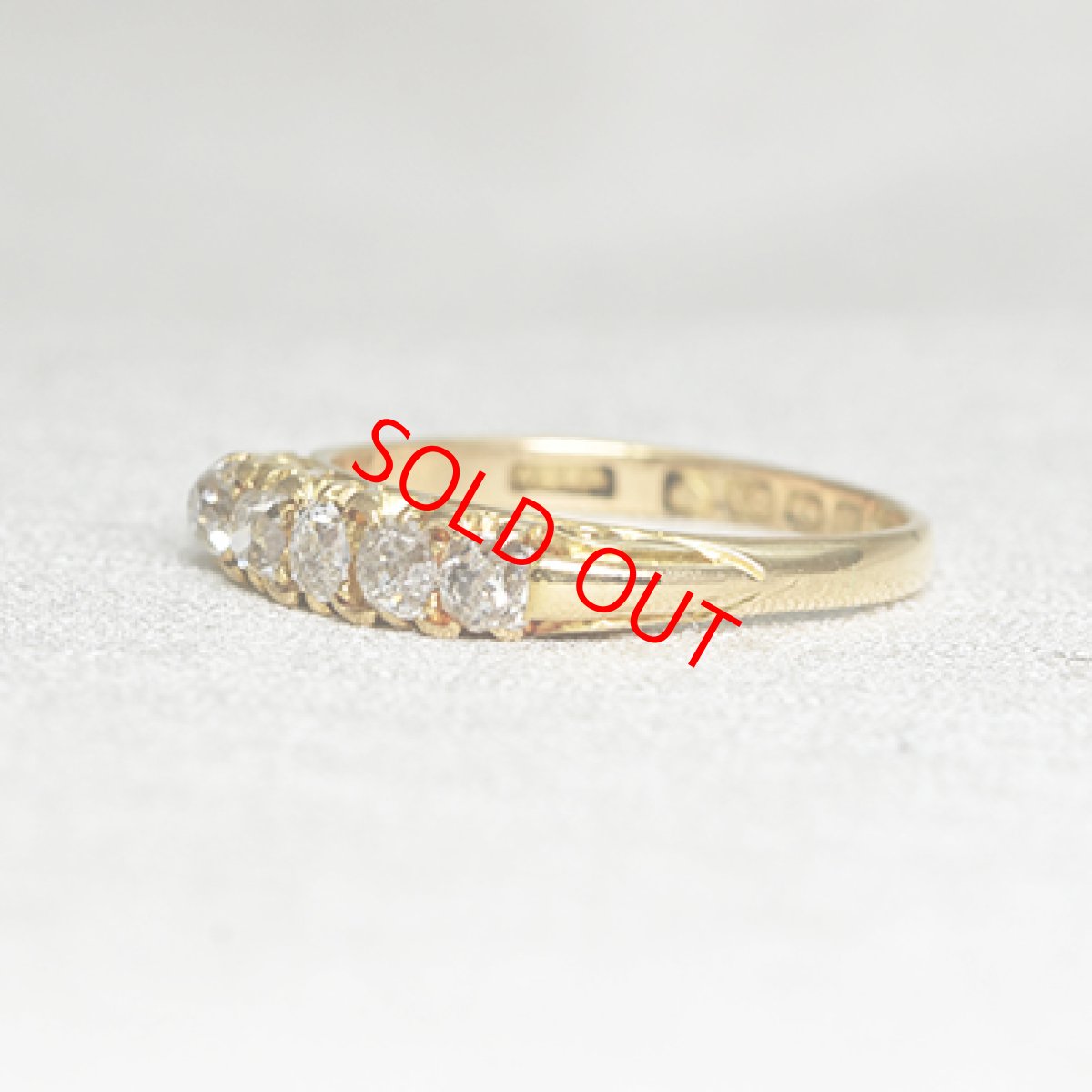 画像2: Sold ゴールドダイヤモンドリング（１８ct） (2)