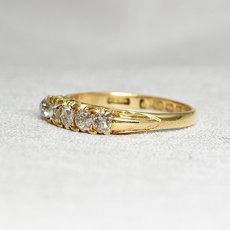 画像2: Sold ゴールドダイヤモンドリング（１８ct） (2)