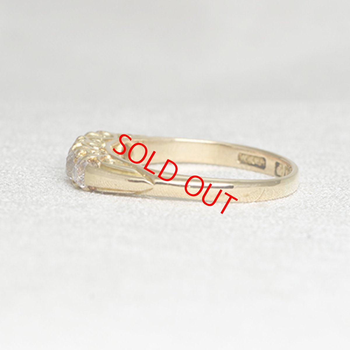 画像3: Sold ゴールドダイヤモンドリング（１８ct） (3)