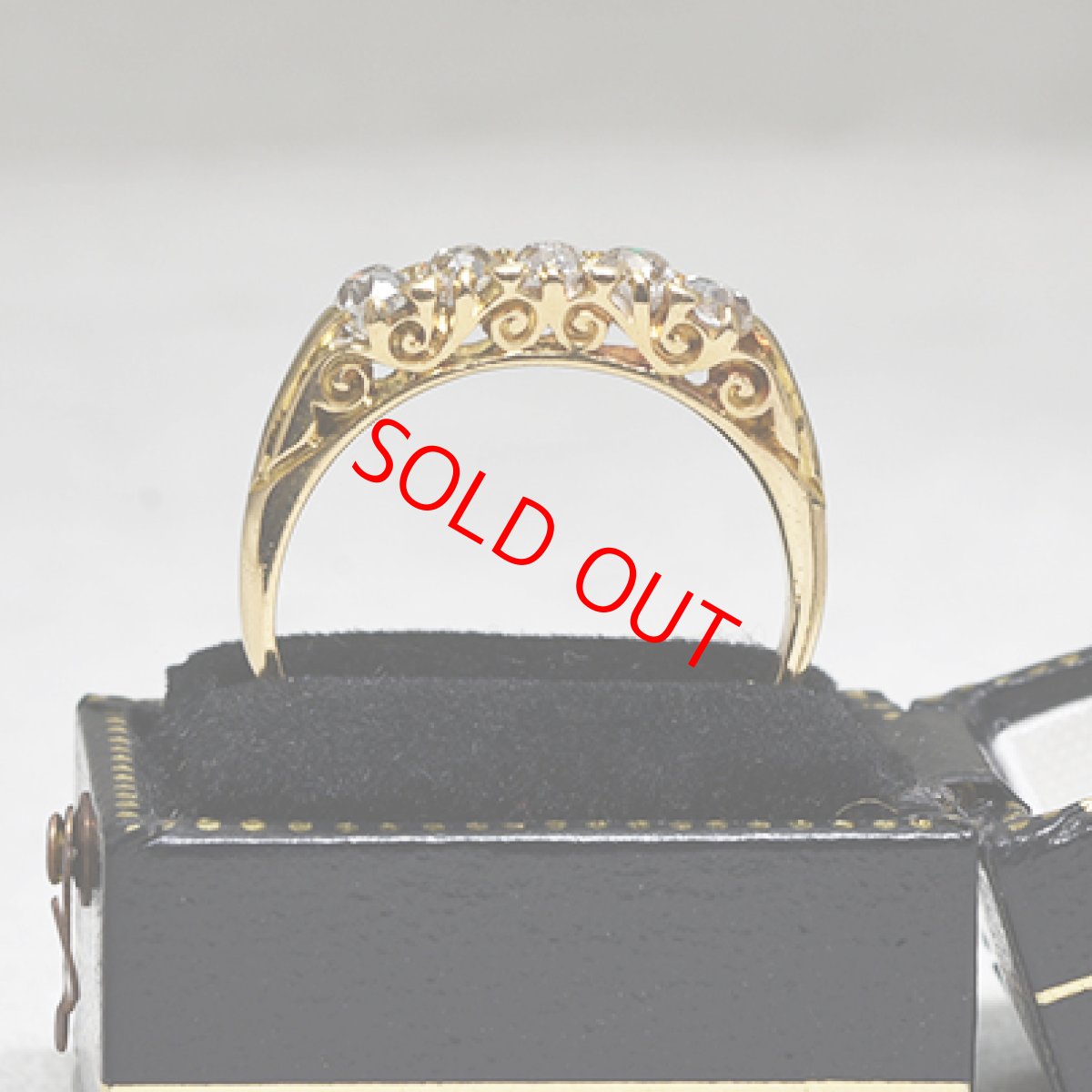 画像8: Sold ゴールドダイヤモンドリング（１８ct） (8)