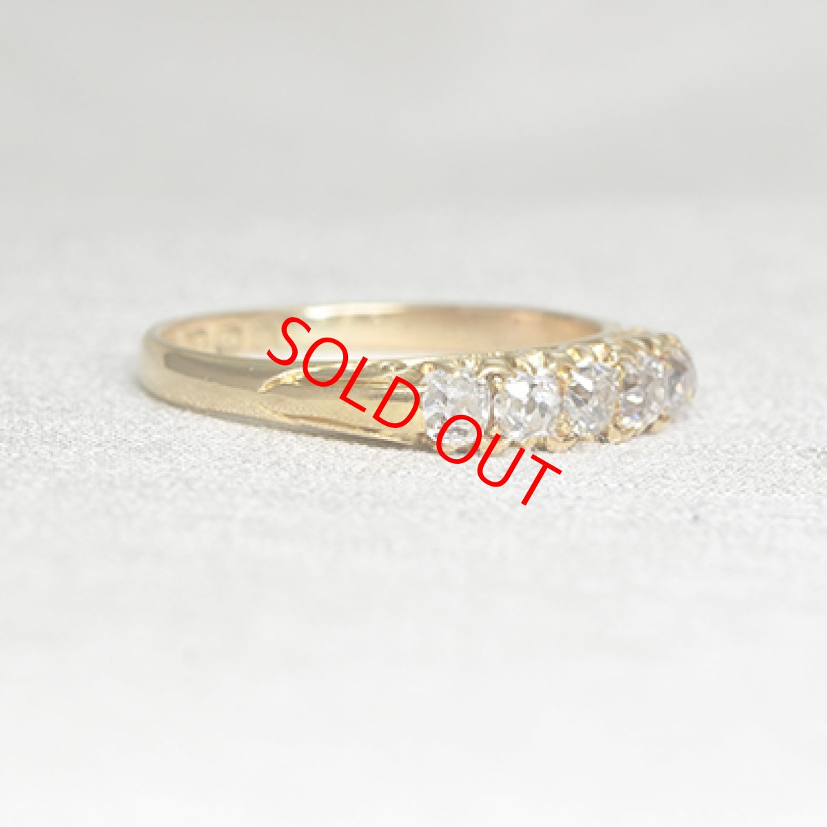 画像5: Sold ゴールドダイヤモンドリング（１８ct） (5)