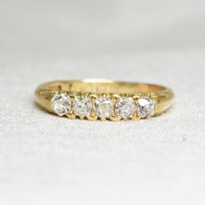 画像1: Sold ゴールドダイヤモンドリング（１８ct） (1)