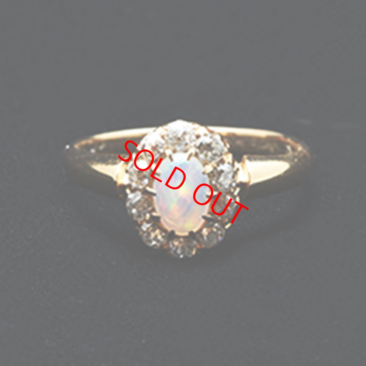 画像5: Sold ゴールド・オパール・ダイヤモンドリング（15ct.） (5)