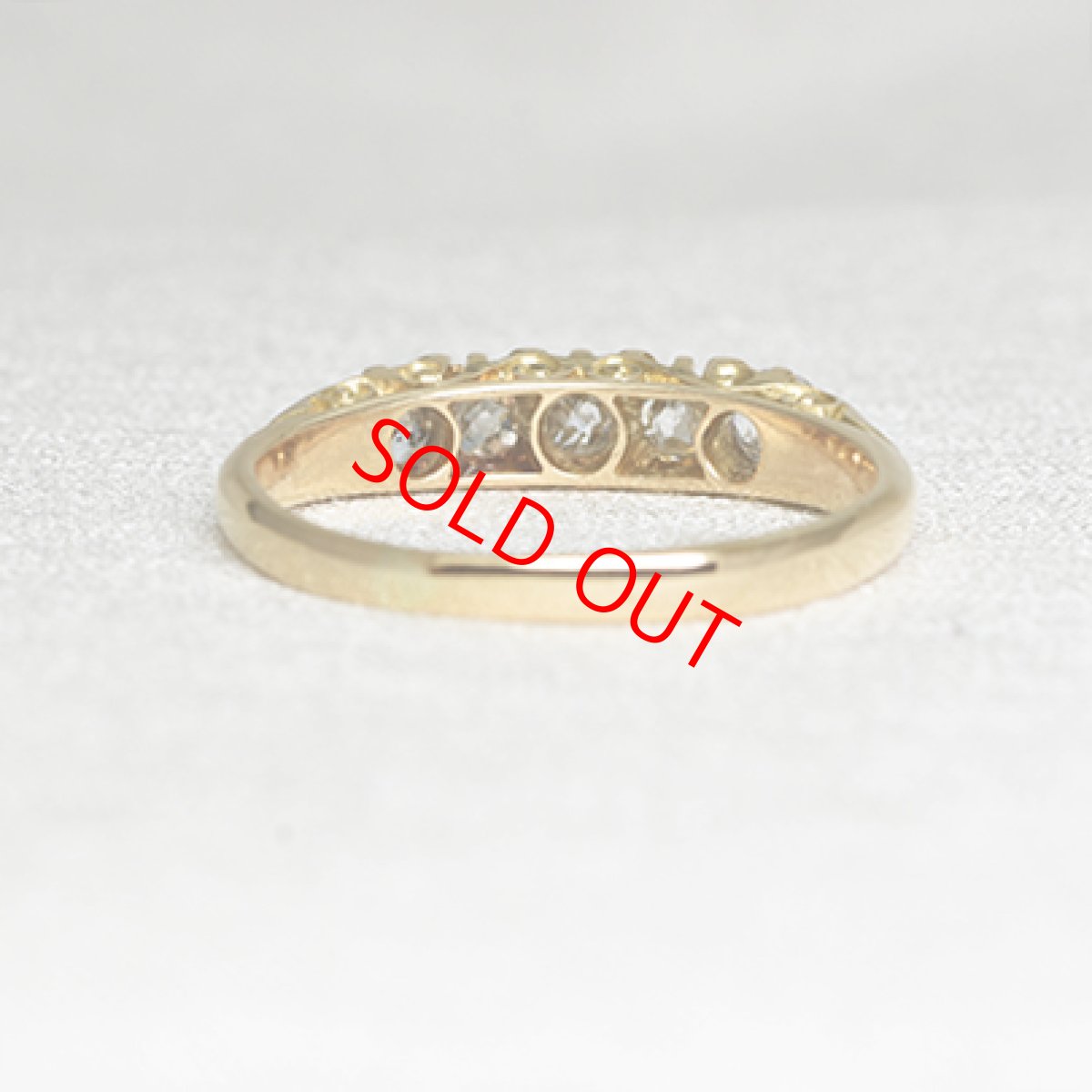 画像4: Sold ゴールドダイヤモンドリング（１８ct） (4)