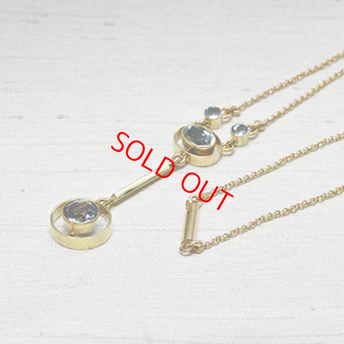画像3: Sold ゴールド,アクアマリン・ペンダント (3)