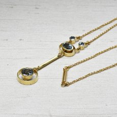 画像3: Sold ゴールド,アクアマリン・ペンダント (3)