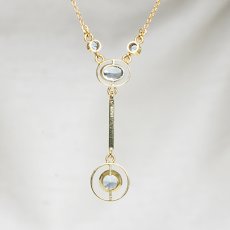 画像2: Sold ゴールド,アクアマリン・ペンダント (2)