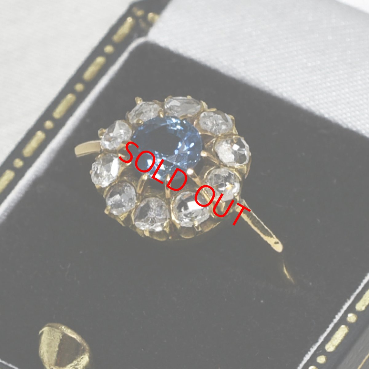 画像6: Sold ゴールド,サファイア・ダイヤモンドリング (6)
