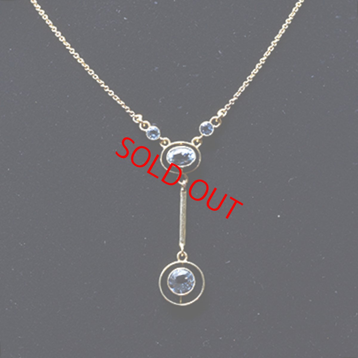 画像5: Sold ゴールド,アクアマリン・ペンダント (5)