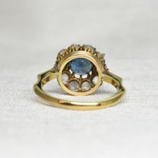 画像4: Sold ゴールド,サファイア・ダイヤモンドリング (4)