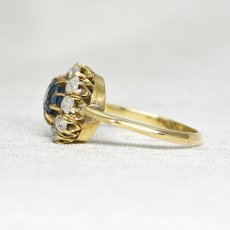 画像3: Sold ゴールド,サファイア・ダイヤモンドリング (3)