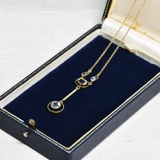 画像6: Sold ゴールド,アクアマリン・ペンダント (6)