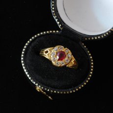 画像4: 商談中　ゴールド ルビー＆ダイヤモンドリング (4)