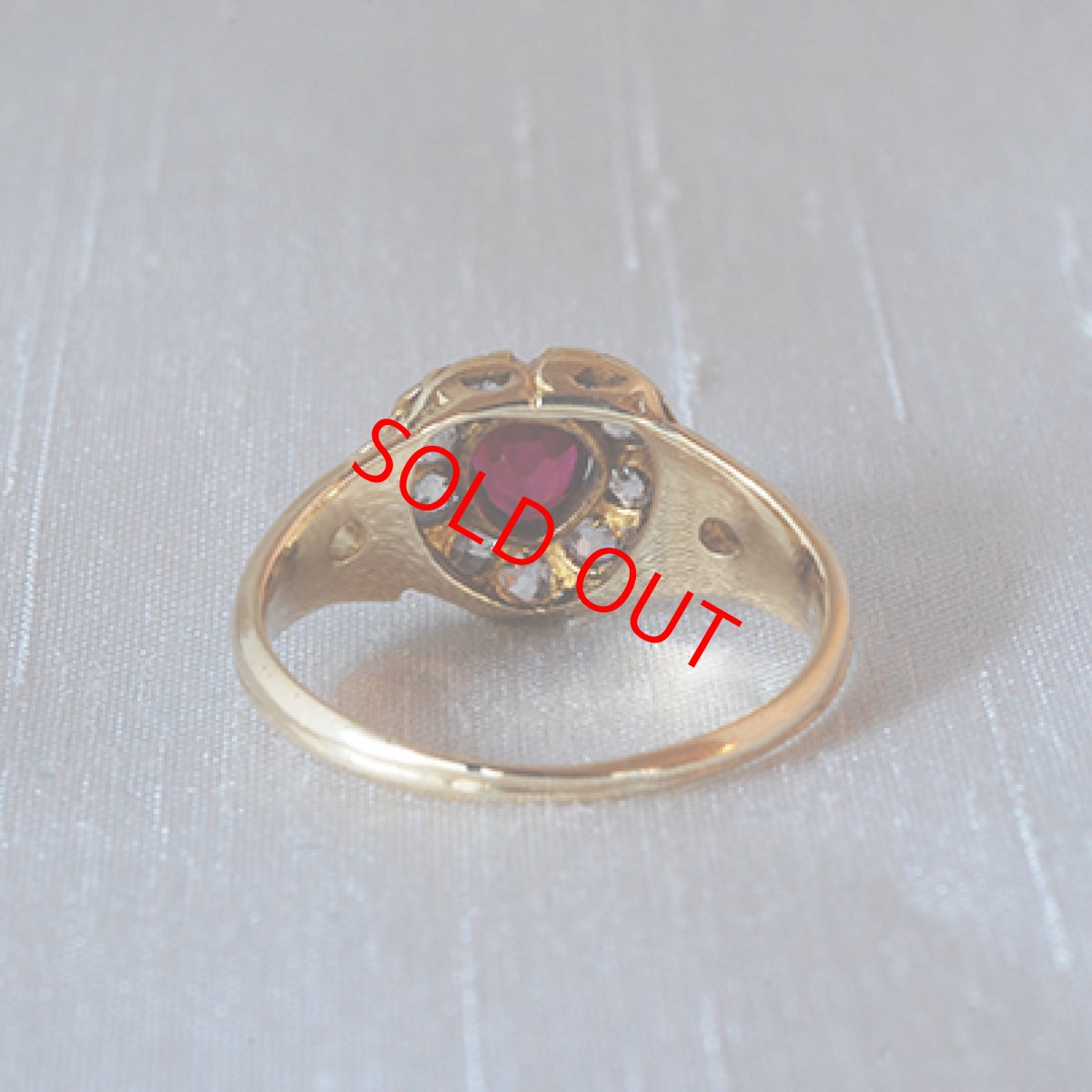 画像3: Sold ゴールド ルビー＆ダイヤモンドリング (3)
