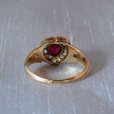 画像3: 商談中　ゴールド ルビー＆ダイヤモンドリング (3)