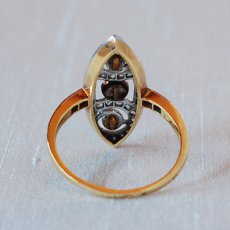 画像4: ゴールド パール＆ダイヤモンドリング (4)