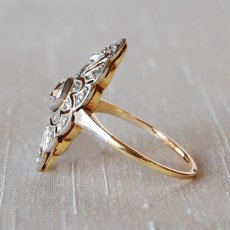 画像2: ゴールド ダイヤモンドリング (2)