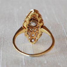 画像3: ゴールド ダイヤモンドリング (3)