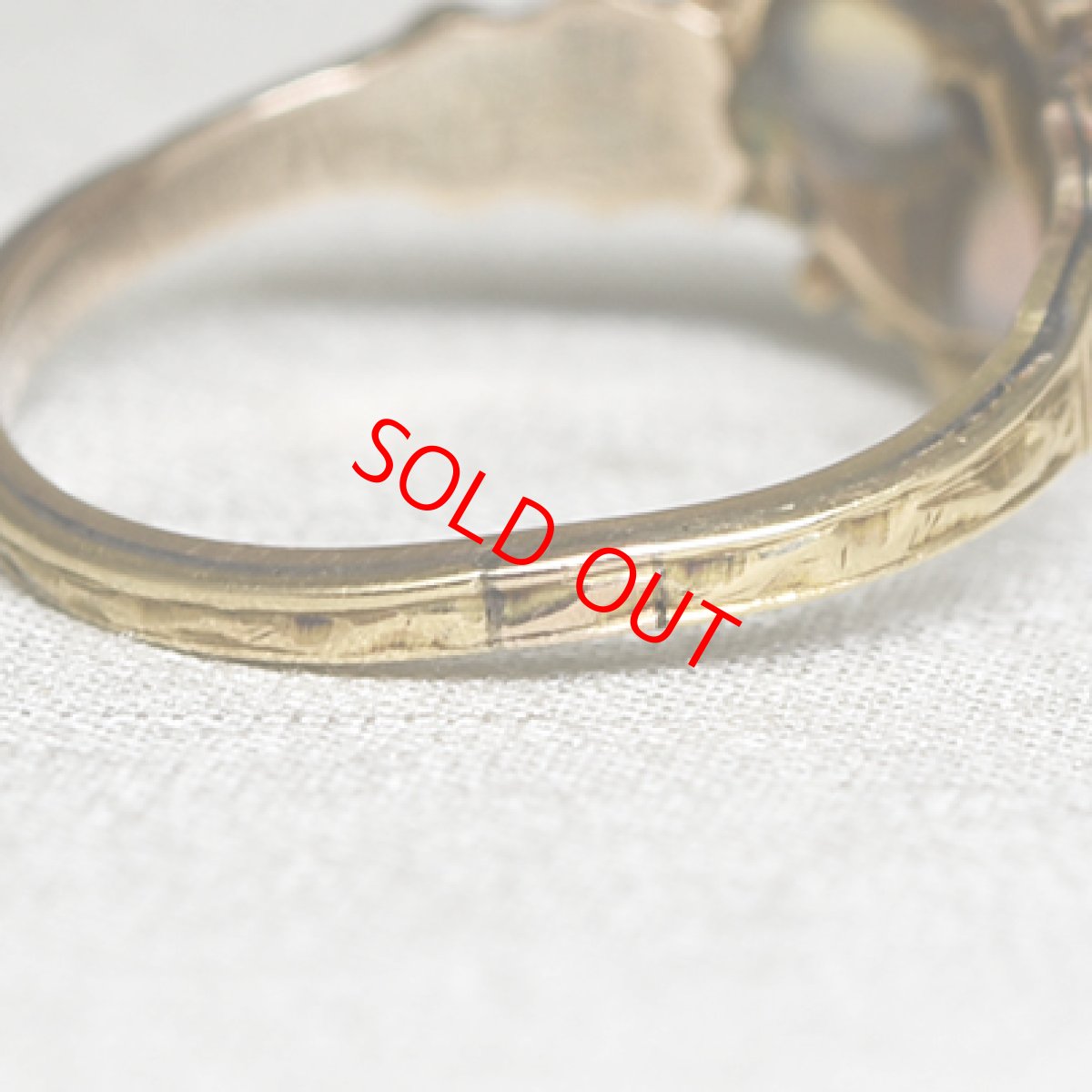 画像7: Sold ゴールド・ルビー・オパール・エメラルドリング (7)