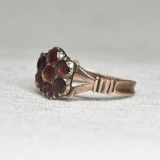 画像2: ゴールド・ガーネットリング　 (2)